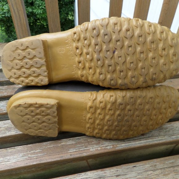 Vintage LL Bean Maine Hunting Boots Brown Leather size 8 Narrow - Picture 6 of 11